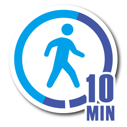 10min walk