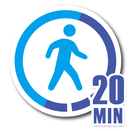 20min walk