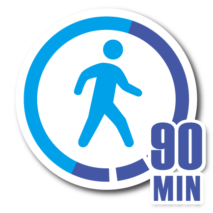 90min walk